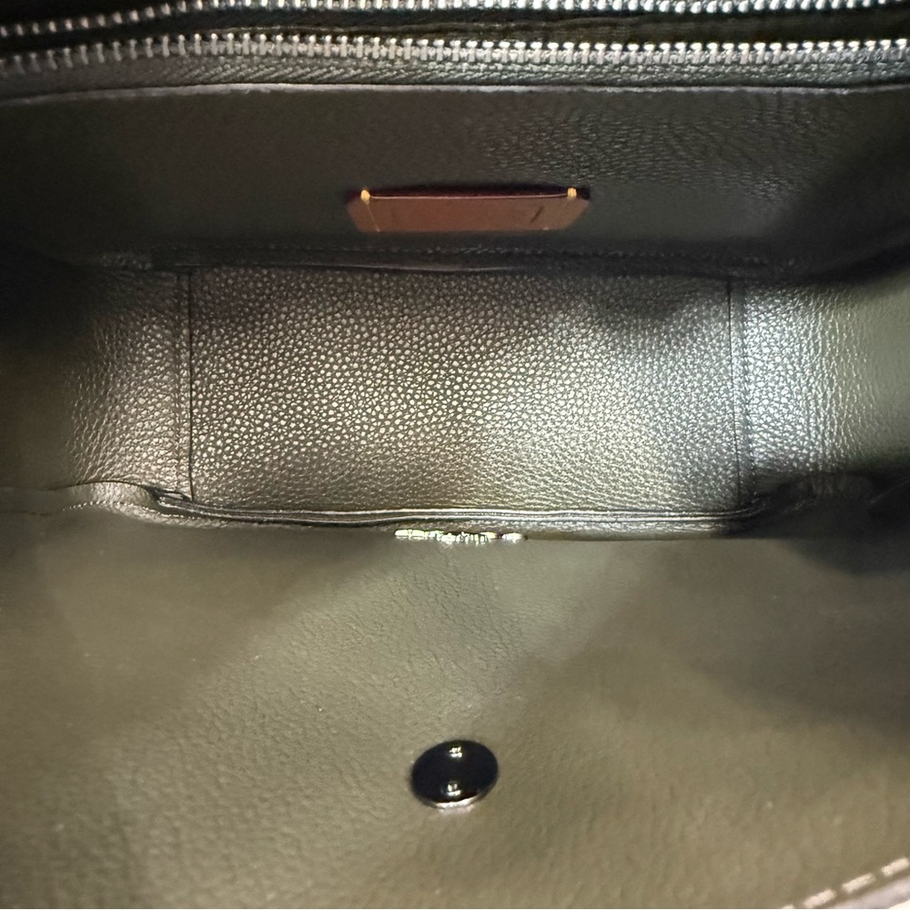 Coach Hadley Convertible Shoulder Crossbody Bag Suede Olive Army Green CCG43 NWT - Picture 10 of 15